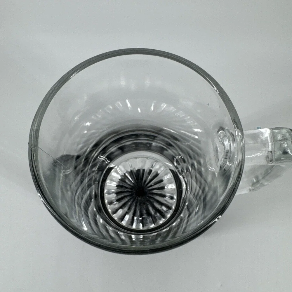 Beer Mug Stein Clear Glass Kent State‎ University Pewter Logo 5.5